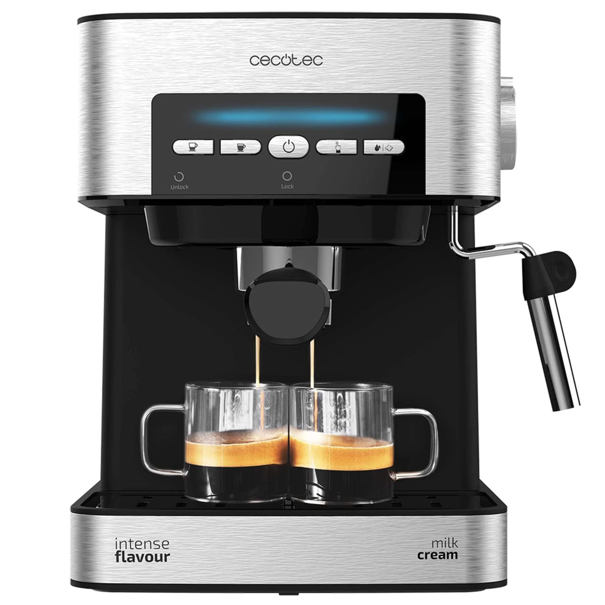 Cecotec Power Espresso 20 Matic - Cafetera Espresso con Mandos Digitales
