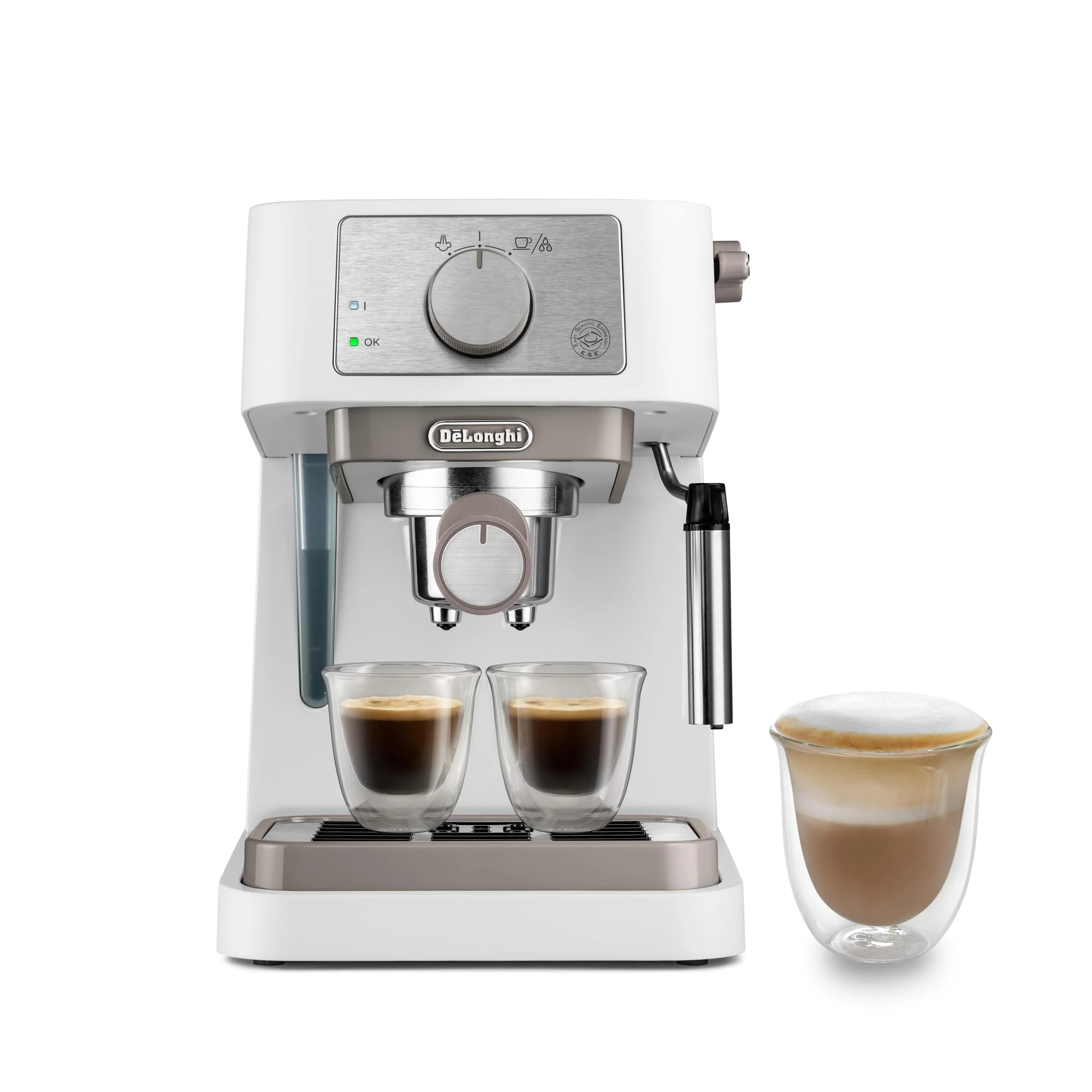 De'Longhi Stilosa EC260.W - Cafetera Espresso Manual con Espumador